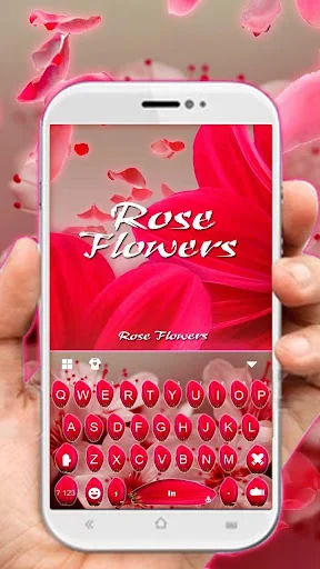 Love Rose Keyboard Theme screenshot 1