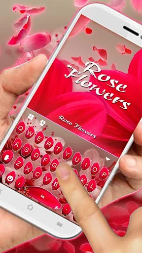 Love Rose Keyboard Theme screenshot 2