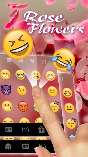 Love Rose Keyboard Theme screenshot 3