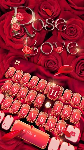 Rose Love Keyboard Theme screenshot 2