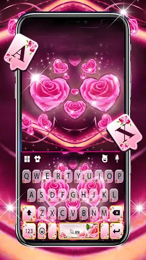 Rosy Pink Flowers Theme