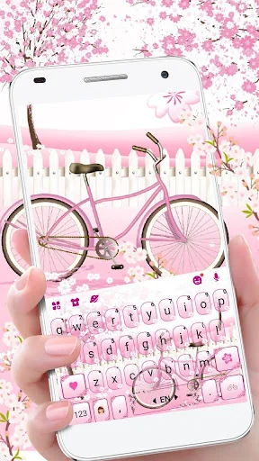 Sakura Bicycle Keyboard Theme