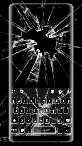 Shattered Screen Keyboard Them screenshot 1