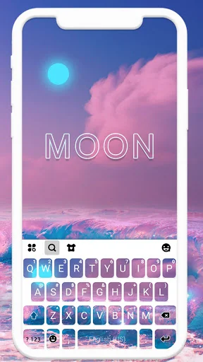 Shining Moon Keyboard Theme screenshot 1