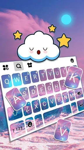 Shining Moon Keyboard Theme screenshot 2