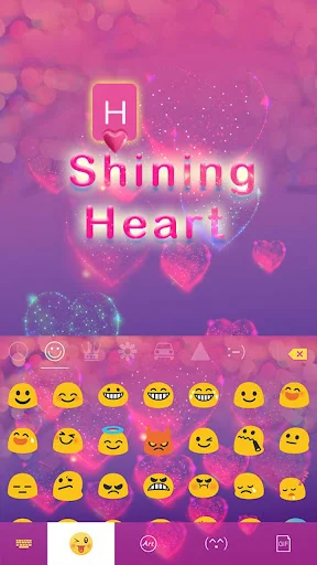 Shining Heart Keyboard Theme screenshot 2