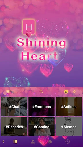 Shining Heart Keyboard Theme screenshot 3
