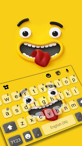 Silly Face Keyboard Background
