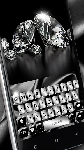 Silver Luxury Silk Keyboard Th