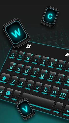 Simple Black Blue Theme screenshot 2