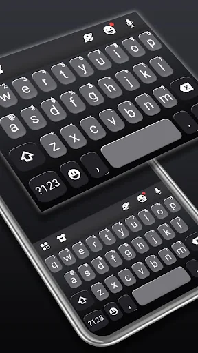 Simply Black Keyboard Theme screenshot 1