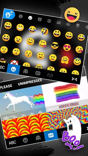 Skull Rose Keyboard Theme screenshot 4