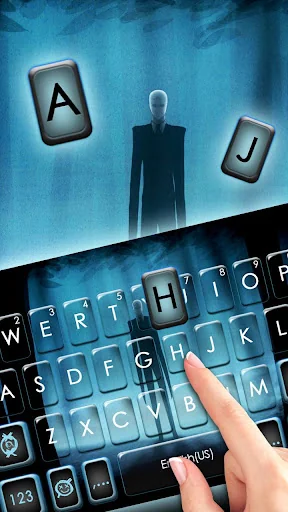 Slender Evil Man Keyboard Them screenshot 2