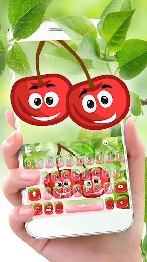 Smiley Cherry Keyboard Theme