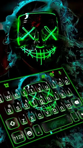 Smokey Neon Purge Mask Keyboar