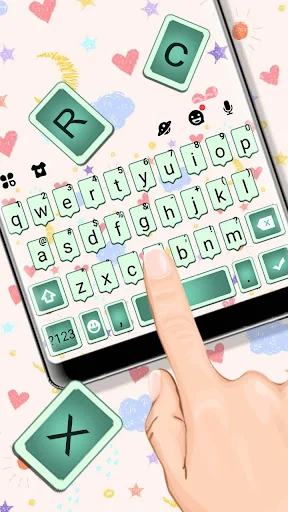 Sms Doodle Keyboard Theme screenshot 2