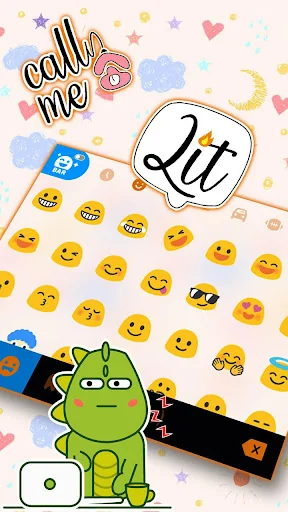 Sms Doodle Keyboard Theme screenshot 3