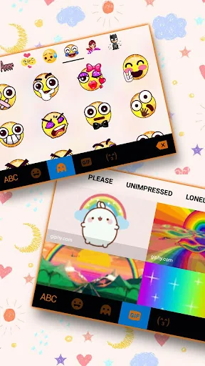 Sms Doodle Keyboard Theme screenshot 4
