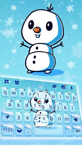 Snowman Hugs Keyboard Theme