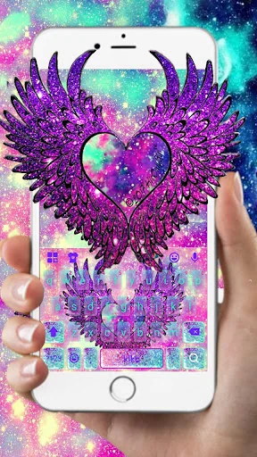 Sparkling Galaxy Wings Keyboar