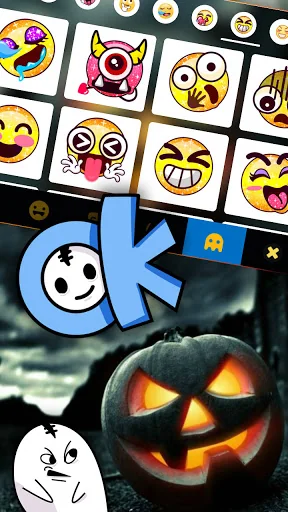 Spooky Pumpkin Keyboard Backgr screenshot 3