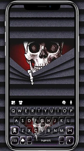 Spooky Skeleton Keyboard Theme
