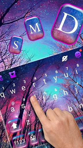 Starry Night Tree Keyboard The screenshot 2