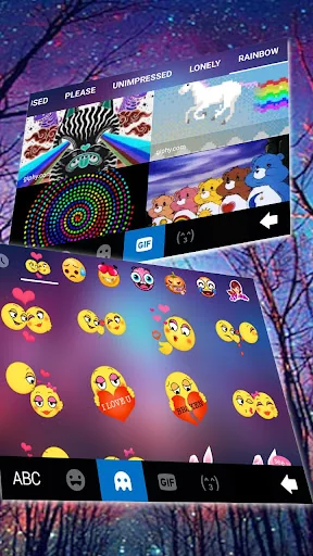 Starry Night Tree Keyboard The screenshot 4