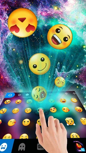 Starry Space Keyboard Theme screenshot 1