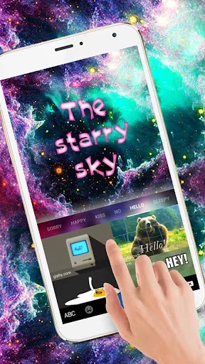 Starry Space Keyboard Theme screenshot 2