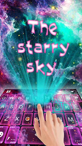 Starry Space Keyboard Theme screenshot 3