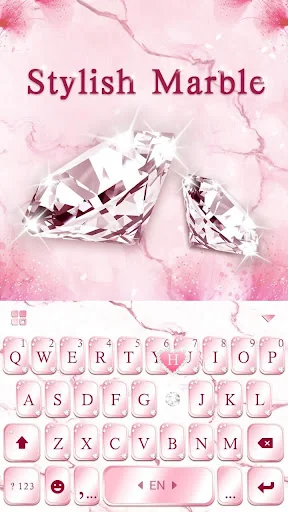 Pink Lovely Diamond Marble Key screenshot 1
