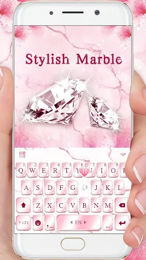 Pink Lovely Diamond Marble Key screenshot 2