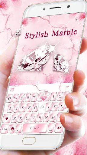 Pink Lovely Diamond Marble Key screenshot 3
