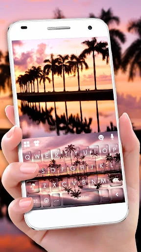 Summer Sunset Love Keyboard Th screenshot 1