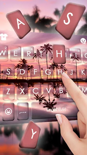 Summer Sunset Love Keyboard Th screenshot 2
