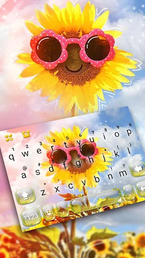 Sunglass Flower Keyboard Theme