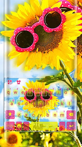 Sunglass Sunflower Smile Keybo