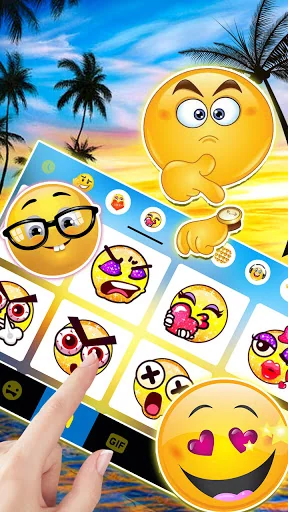 Sunset Dolphins Keyboard Backg screenshot 4