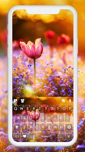 Sunshine Flowers Keyboard Back