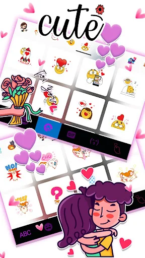 Sweet Love2 Keyboard Theme screenshot 4