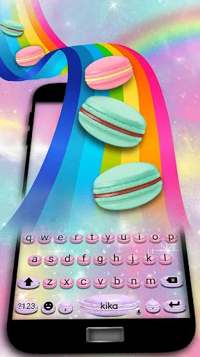 Sweet Macarons Keyboard Theme screenshot 1
