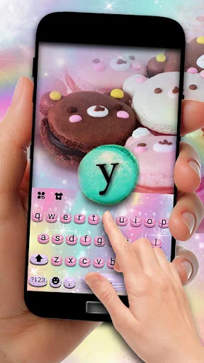 Sweet Macarons Keyboard Theme screenshot 2