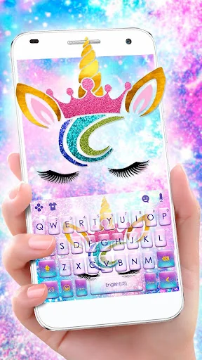 Sweetie Unicorn Galaxy Keyboar