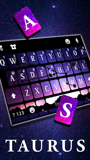 Taurus Galaxy Keyboard Theme screenshot 2