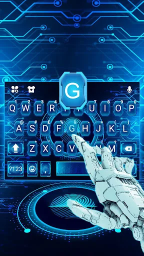 Tech Fingerprint Keyboard Them screenshot 1