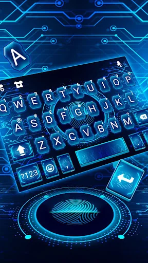 Tech Fingerprint Keyboard Them screenshot 2