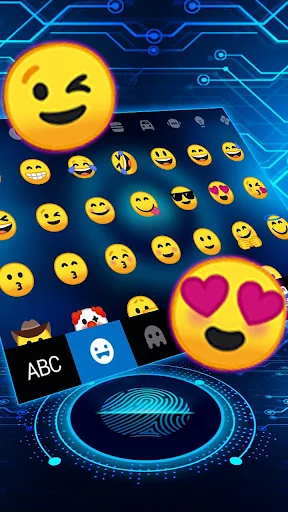 Tech Fingerprint Keyboard Them screenshot 3