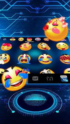 Tech Fingerprint Keyboard Them screenshot 4