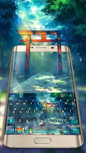 Temple In Forest Keyboard Them